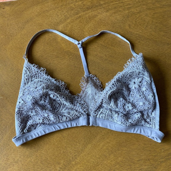Lace Front Closure Racerback Bra - Picture 2 of 11